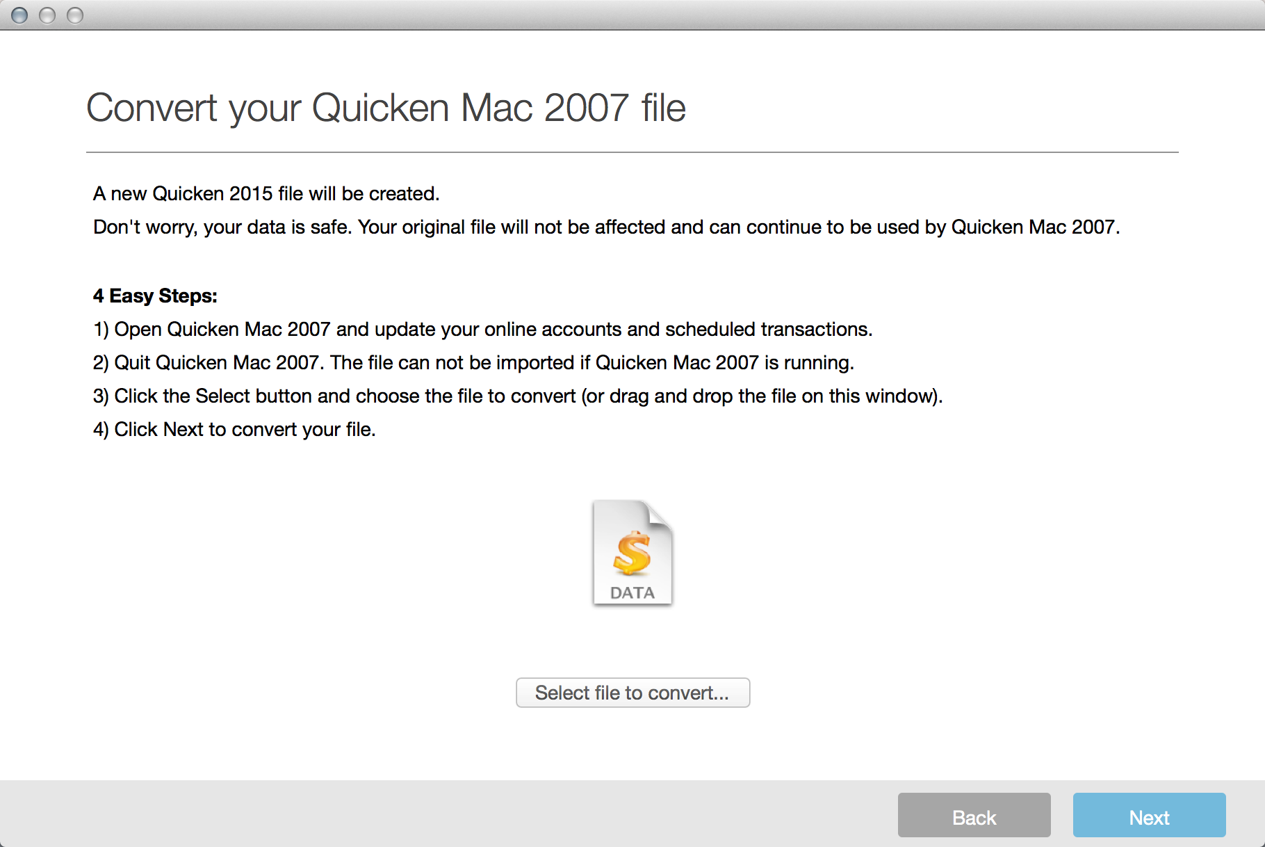 Can 2007 Quicken For Mac Files Be Used By Quicken For Windows 10?