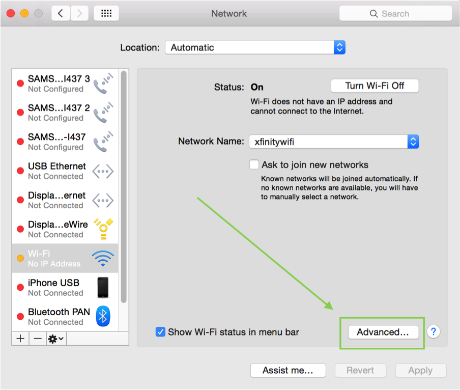 My Network Configuration On My Mac Is Wrong For Google
